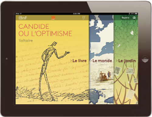 Candide de Voltaire, la première oeuvre d’une collection numérique