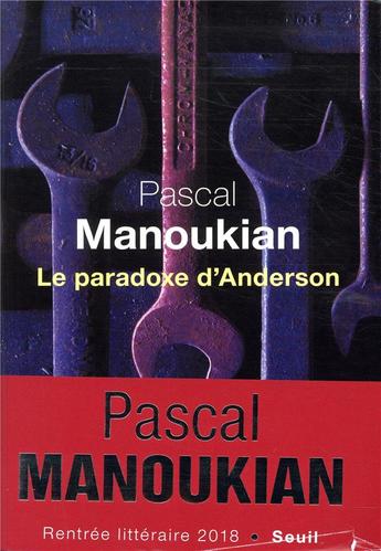 Une lectrice nous conseille "Le paradoxe d'Anderson" de Pascal Manoukian, rentrée littéraire 2018