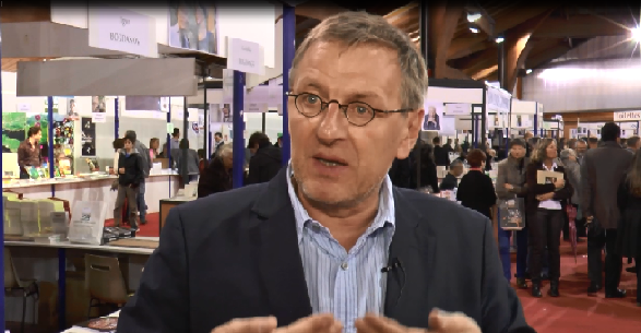 Grégoire Delacourt, reporter d'un jour à la foire du livre de Brive