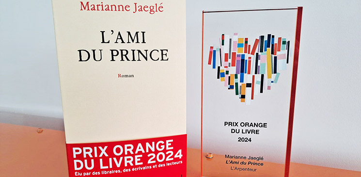 Marianne Jaeglé, lauréate du Prix Orange du Livre 2024 pour "L’Ami du Prince"