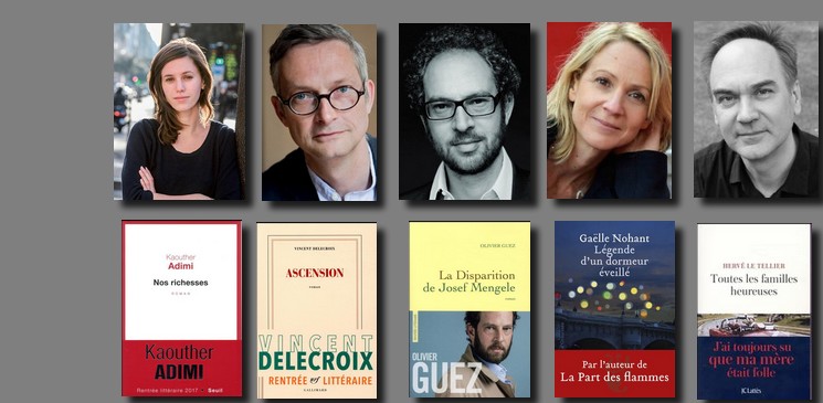 Venez rencontrer Kaouther Adimi, Gaëlle Nohant, Vincent Delecroix, Olivier Guez, Hervé Le Tellier, les auteurs de la rentrée littéraire !