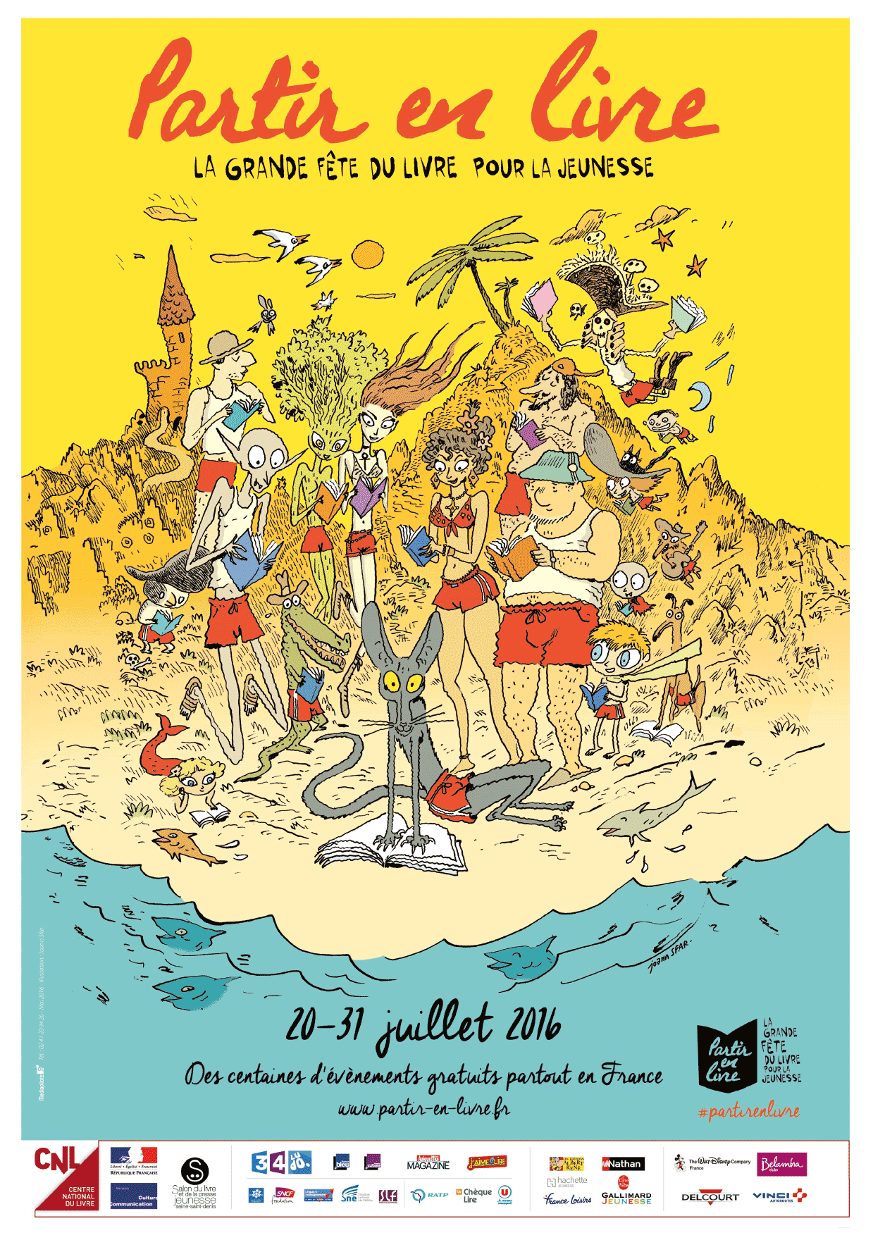 « Partir en livre » c'est du 20 au 31 juillet 2016 et partout en France !