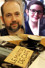 Conversation virtuelle entre Elise, lectrice, et Olivier Bleys, auteur du roman "Le maître de café"