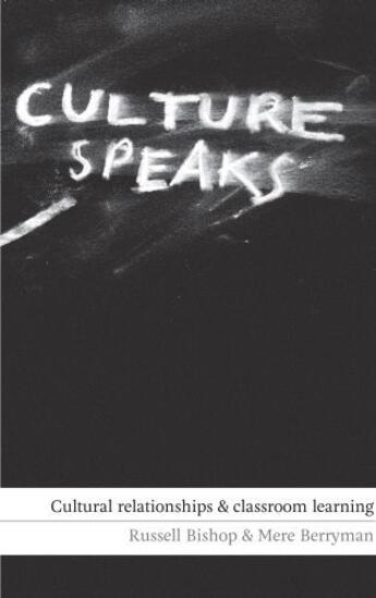 Couverture du livre « Culture Speaks » de Berryman Mere aux éditions Huia Nz Ltd