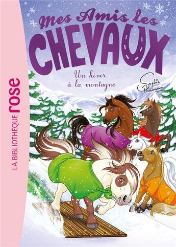 Couverture du livre « Mes amis les chevaux Tome 44 : Un hiver à la montagne » de Sophie Thalmann aux éditions Hachette Jeunesse