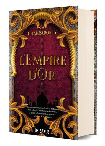 Couverture du livre « L'empire d'or » de S. A. Chakraborty aux éditions De Saxus