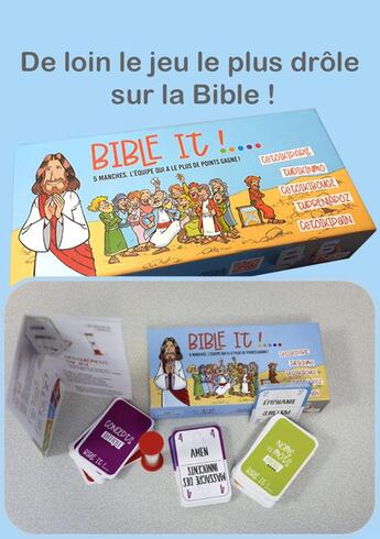 Couverture du livre « Jeu bible it (times up biblique) - certainement ke jeu le plus drole sur la bible » de Valette/Kine/Buquet aux éditions Editions 3 Coeurs