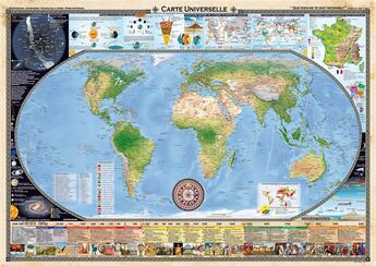 Couverture du livre « Carte universelle (100 cm x 68 cm) que rien ne te soit inconnu ! » de  aux éditions Antica