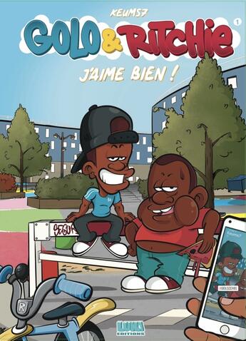 Couverture du livre « Golo & Ritchie Tome 1 : J'aime bien ! » de Keums 7 aux éditions Luna Editions