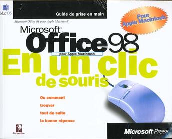 Couverture du livre « Microsoft Office 98 Pour Apple Macintosh En Un Clic De Souris » de Perspection Inc aux éditions Microsoft Press