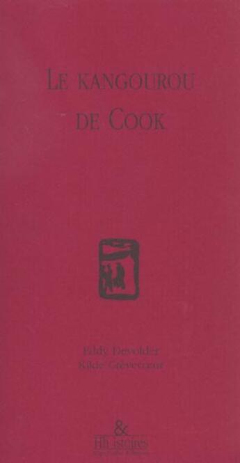 Couverture du livre « Le kangourou de cook » de Devolder aux éditions Esperluete