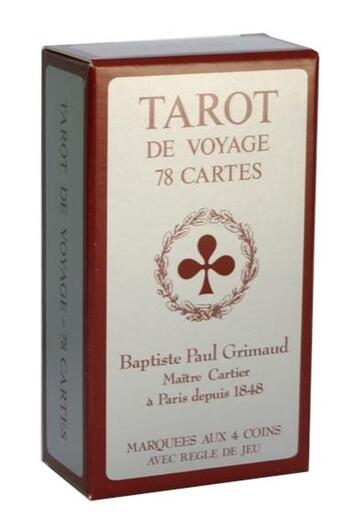 Couverture du livre « Tarot de voyage grimaud - mini » de  aux éditions Vigno-jeux