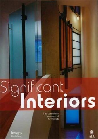 Couverture du livre « Significant interiors » de Melina Deliyannis aux éditions Images Publishing