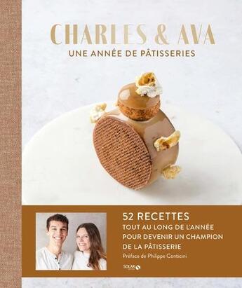 Couverture du livre « Une année de pâtisserie » de Charles Et Ava aux éditions Solar