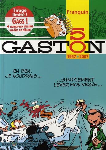 Couverture du livre « Gaston Hors-Série : 50 ans (1957-2007) » de Jidehem et Andre Franquin aux éditions Marsu Productions