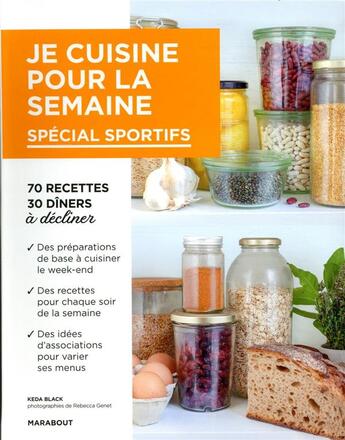 Couverture du livre « Je cuisine pour la semaine ; spécial sportifs » de  aux éditions Marabout