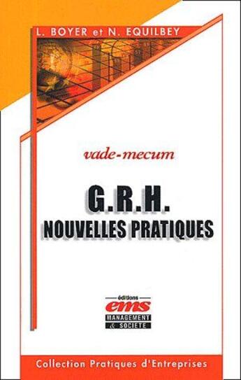 Couverture du livre « G.R.H. nouvelles pratiques » de Boyer L aux éditions Ems