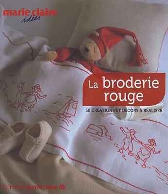 Couverture du livre « La broderie rouge » de  aux éditions Marie-claire