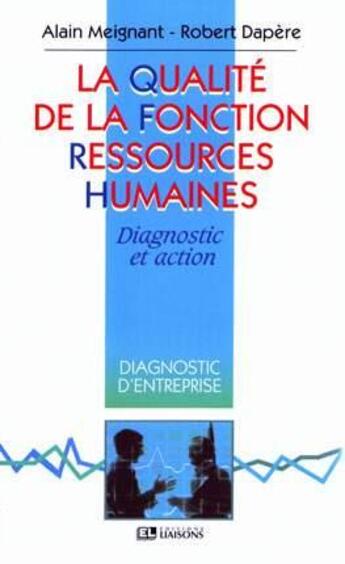 Couverture du livre « Qualit De La Fonc Res Hum » de Meignant aux éditions Liaisons