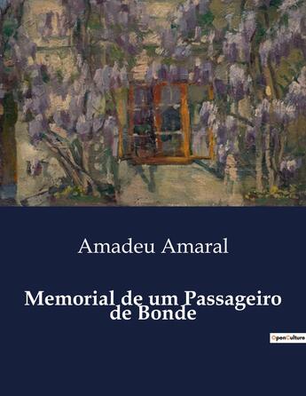 Couverture du livre « Memorial de um Passageiro de Bonde » de Amadeu Amaral aux éditions Culturea