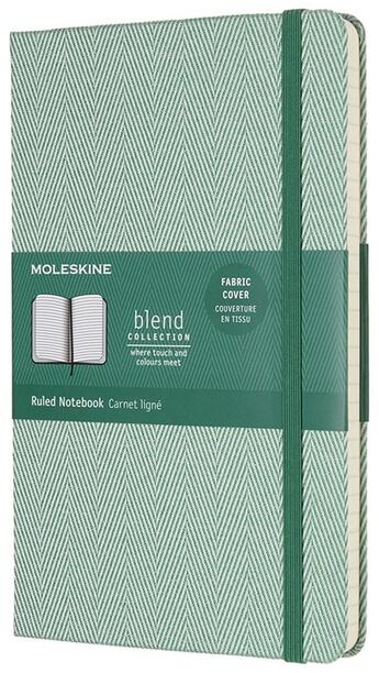 Couverture du livre « Carnet blend ligné grand format vert » de  aux éditions Moleskine