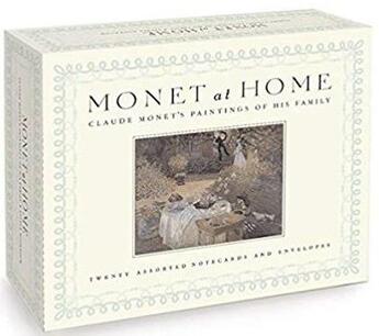 Couverture du livre « Monet at home, a postcard book: claude monet's paintings of his family » de  aux éditions Random House Us