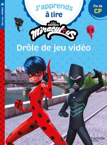 Couverture du livre « Miraculous premiere lecture cp 3 drole de jeu video » de  aux éditions Hachette Education