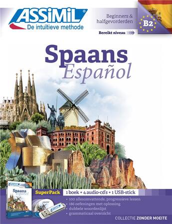 Couverture du livre « Spaans » de Carine Caljon et Francisco Javier Anton Martinez aux éditions Assimil