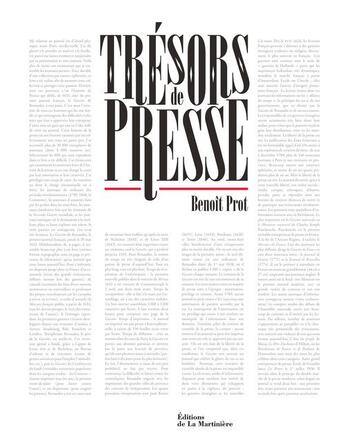 Couverture du livre « Trésors de presse » de Benoit Prot et Gregory Bricout aux éditions La Martiniere