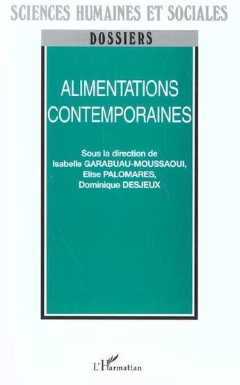 Couverture du livre « Alimentations contemporaines » de Garabuau-Moussaoui aux éditions L'harmattan