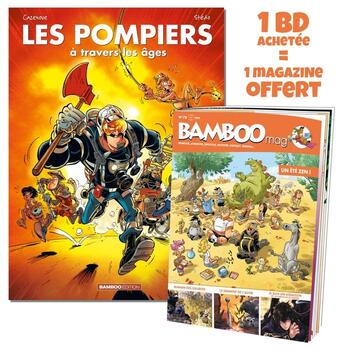 Couverture du livre « Les pompiers Hors-Série : les pompiers à travers les âges » de Christophe Cazenove et Stedo aux éditions Bamboo