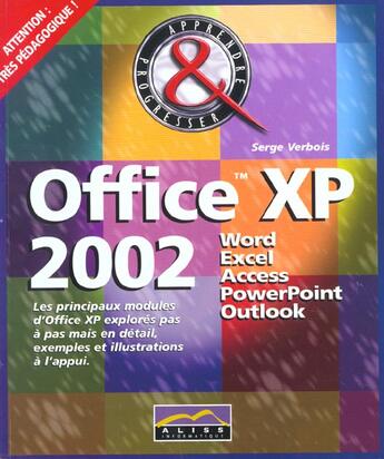 Couverture du livre « Office Xp 2002 » de Aliss Multimedia aux éditions Aliss Multimedia