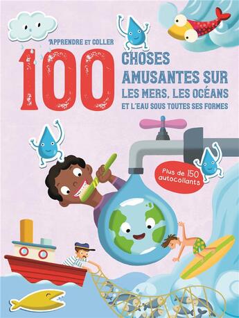 Couverture du livre « Dans la mer apprendre et coller » de  aux éditions Yoyo Books