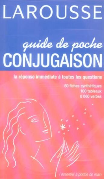 Couverture du livre « Larousse de poche ; guide de poche conjugaison » de  aux éditions Larousse