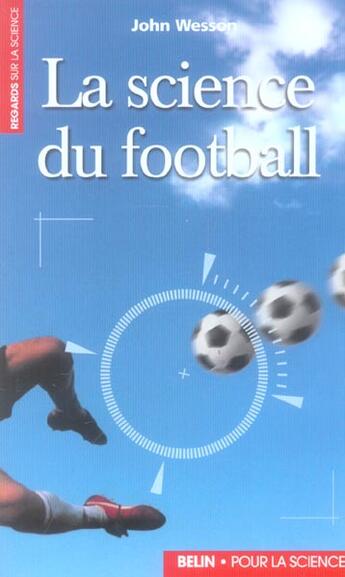 Couverture du livre « La science du football » de John Wesson aux éditions Belin