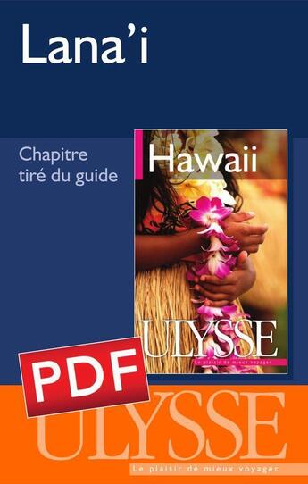 Couverture du livre « Lana'i » de  aux éditions Ulysse