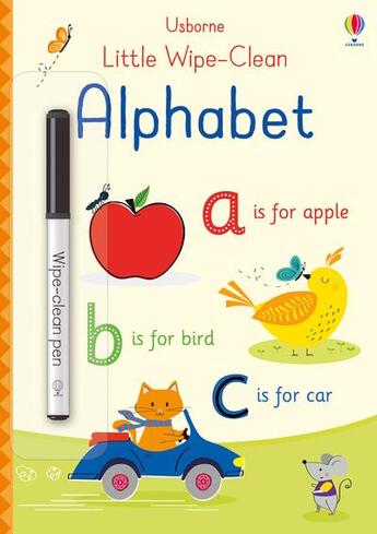 Couverture du livre « Wipe-clean : alphabet » de Felicity Brooks et Malu Lenzi aux éditions Usborne