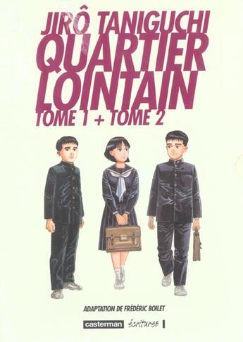 Couverture du livre « Quartier lointain ; coffret t.1 et t.2 » de Jiro Taniguchi aux éditions Casterman