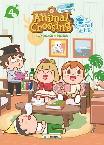 Couverture du livre « Animal crossing - new horizons : le journal de l'île Tome 4 » de Runba Kokonasu aux éditions Soleil