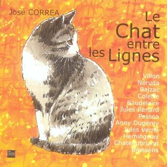 Couverture du livre « Le chat entre les lignes » de Correa J aux éditions La Lauze