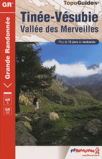 Couverture du livre « Tinée, vésubie, vallée des merveilles ; 06-04-gr5/gr52-0507 » de  aux éditions Ffrp