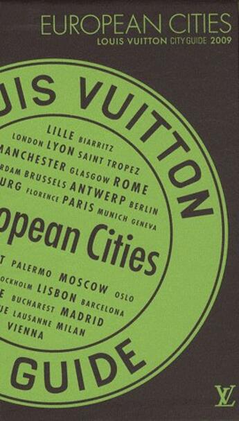 Couverture du livre « European cities (édition 2009) » de Collectif Toledo aux éditions Louis Vuitton
