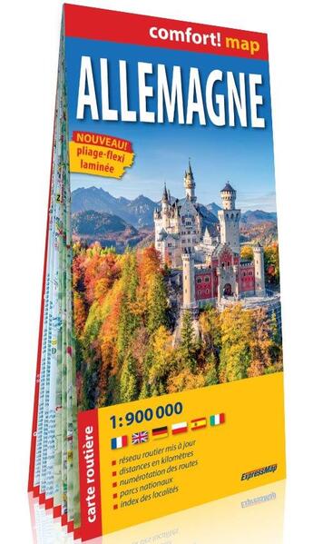 Couverture du livre « Allemagne 1/900.000 (édition 2022) » de  aux éditions Expressmap