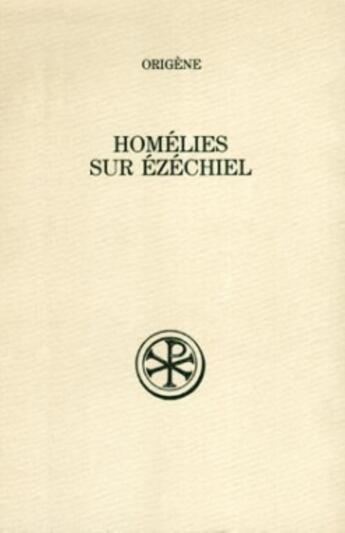 Couverture du livre « Homelies sur ezechiel » de Origene aux éditions Cerf