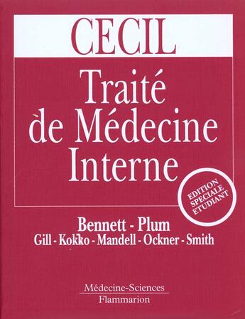 Couverture du livre « Traite de médecine interne » de Smith et Bennett et Plum et Gill et Ockner et Kokiko et Mandelle aux éditions Lavoisier Medecine Sciences