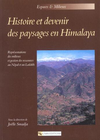 Couverture du livre « Histoire et devenir paysages himalaya » de  aux éditions Cnrs