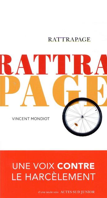 Couverture du livre « Rattrapage » de Vincent Mondiot aux éditions Actes Sud Junior
