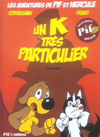 Couverture du livre « UN K TRES PARTICULIER » de Francois Corteggiani aux éditions Pif