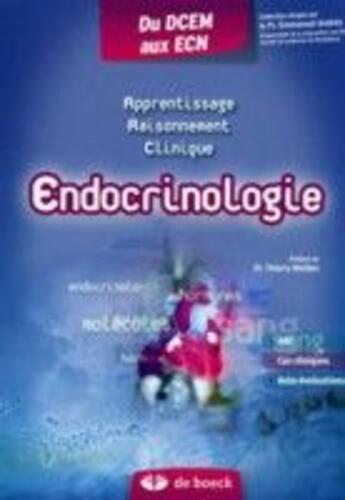 Couverture du livre « Endocrinologie » de Gurnell aux éditions De Boeck Superieur