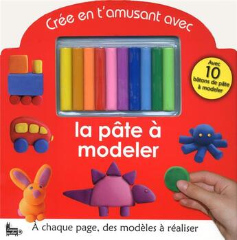 Couverture du livre « Cree en t'amusant av pate mod » de Viroux Francoise aux éditions Langue Au Chat